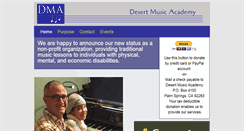 Desktop Screenshot of desertmusicacademy.org