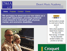 Tablet Screenshot of desertmusicacademy.org